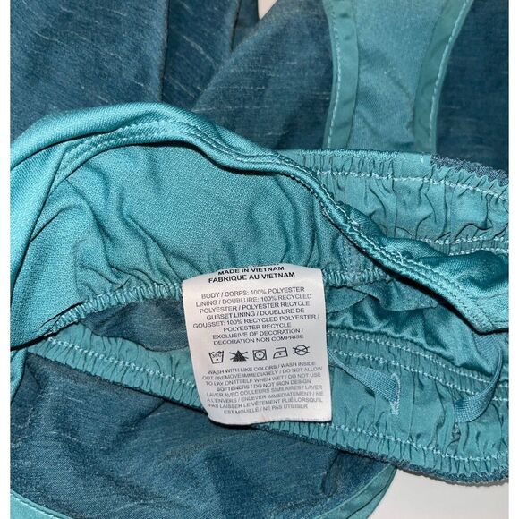 Nike Dri-Fit Women's Athletic Running Shorts Size Medium Green Workout - Picture 4 of 6